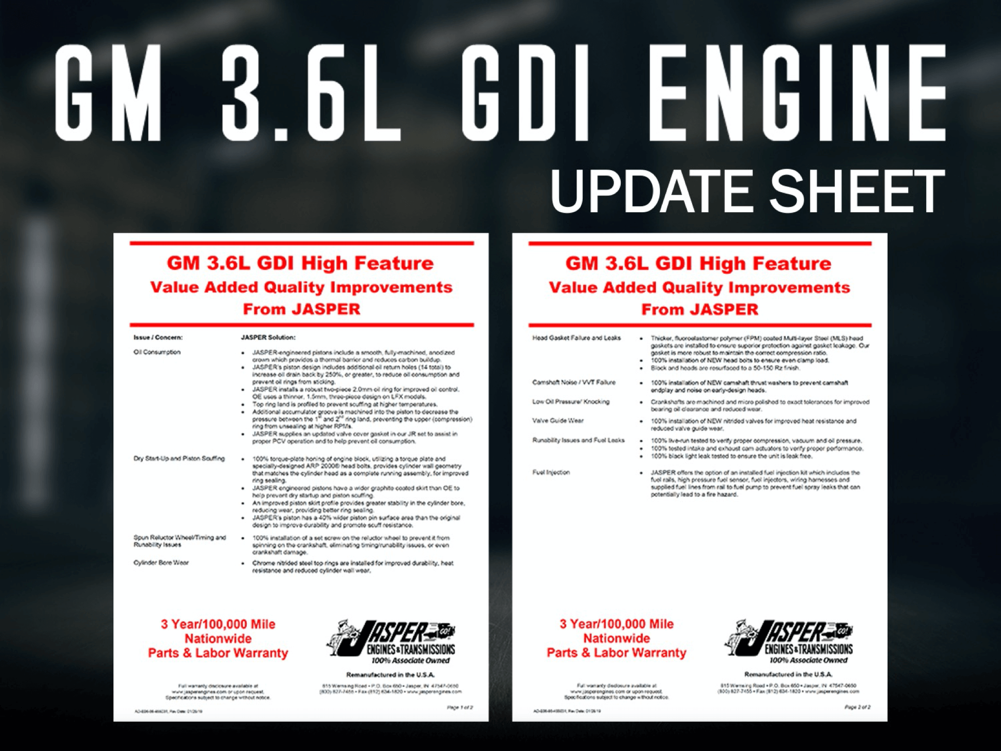 GM 3.6L GDI Engines