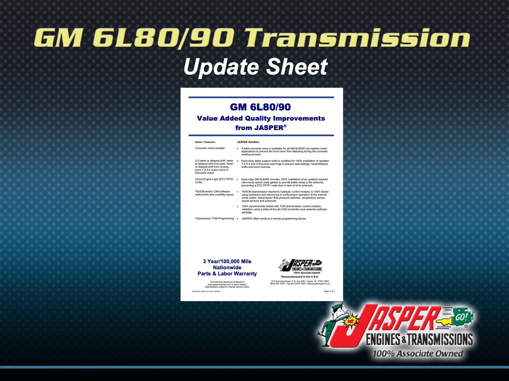 GM 6L80/90E Transmissions